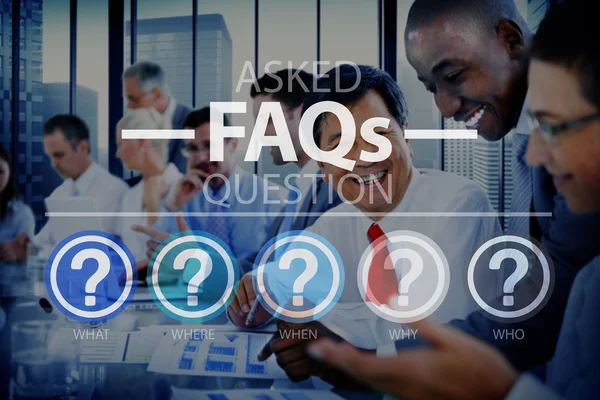 Frequently Asked Questions Concept — Stock Photo, Image