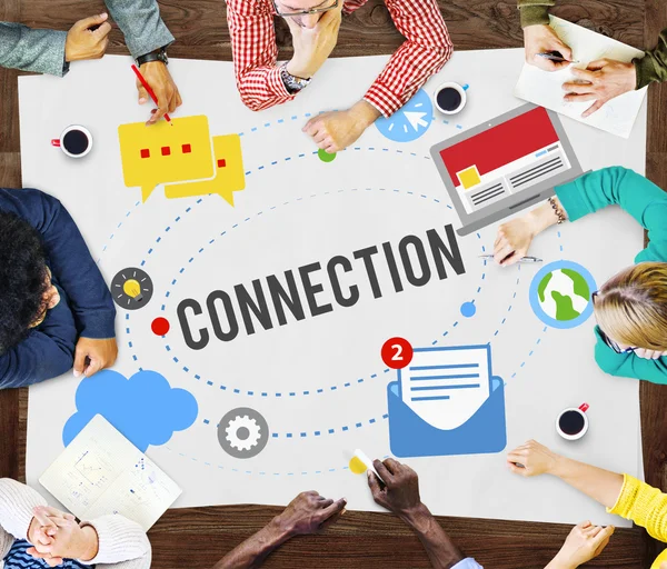 Connection Community Teamwork — Stock Photo, Image