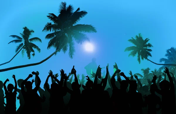 Summer Music Festival on Beach Concept — Stock Photo, Image