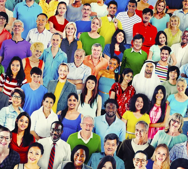 Grande grupo de pessoas Diversidade — Fotografia de Stock