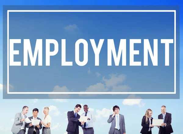 Foglalkoztatási alkalmazott karrier állás bérbeadása koncepció — Stock Fotó