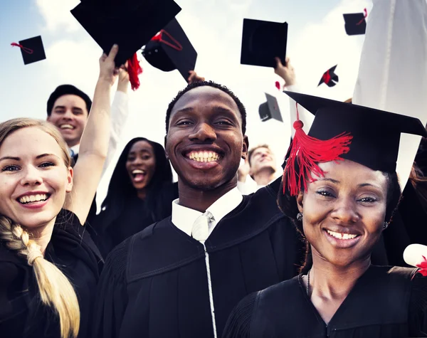 Celebración Estudiantil Graduación, Concepto Educativo — Foto de Stock