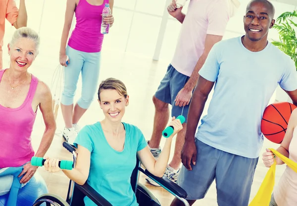 Group  of Healthy People, Fitness Concept — Stock Photo, Image