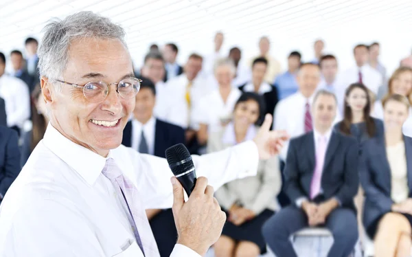 Business People during corporate discussion — Stock Photo, Image