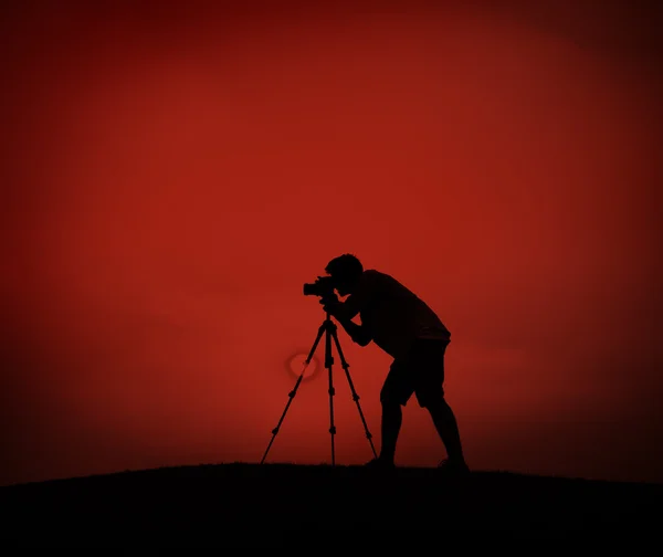 Концепція зйомки камери фотограф — стокове фото