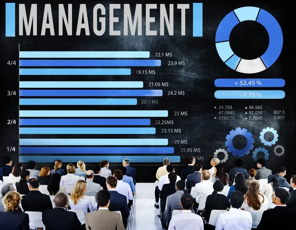 Negociantes debaten estrategia financiera — Foto de Stock