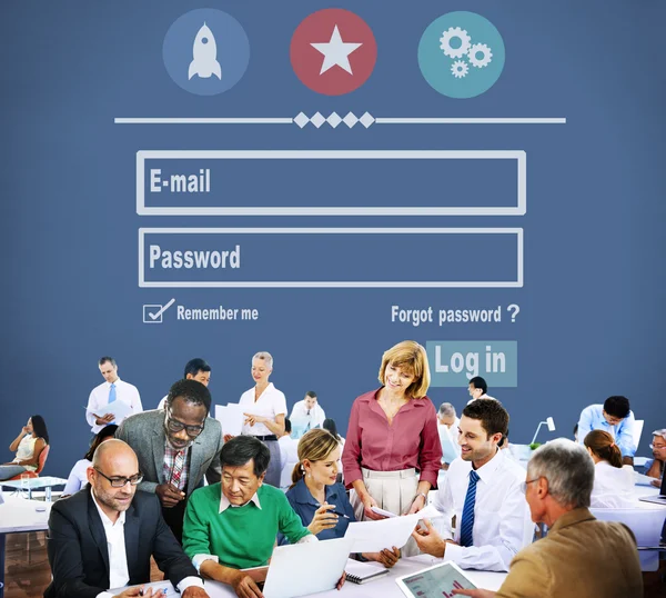 Email Identità Password — Foto Stock