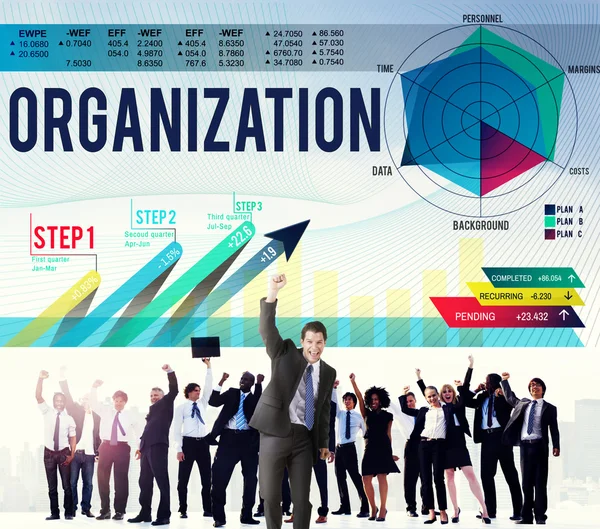 Concept de collaboration en gestion organisationnelle — Photo