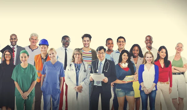 Diversity People with Various Professional Occupations — Stock Photo, Image