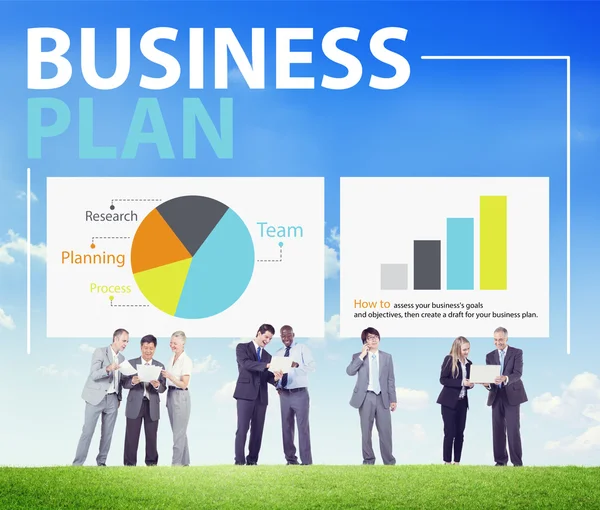 Business Plan Strategimöte koncept — Stockfoto