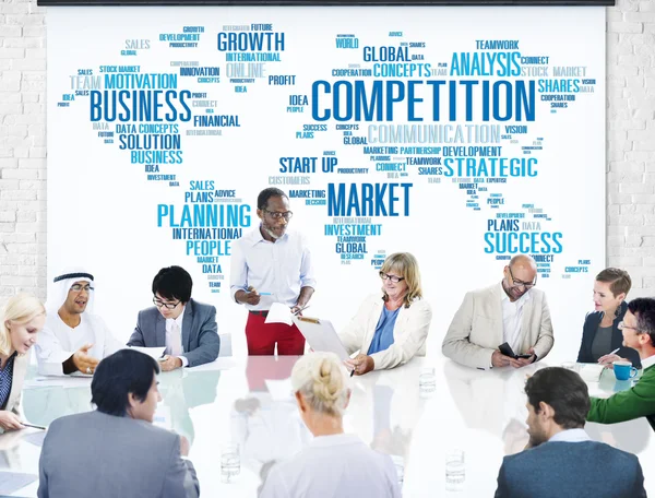 Teamdiskussion Business Planning Strategie — Stockfoto