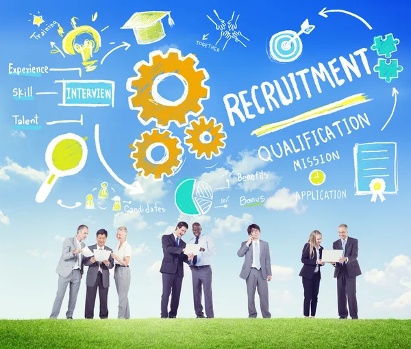 Ethnicity People Recruitment Digital Divices Concept — Stock Photo, Image