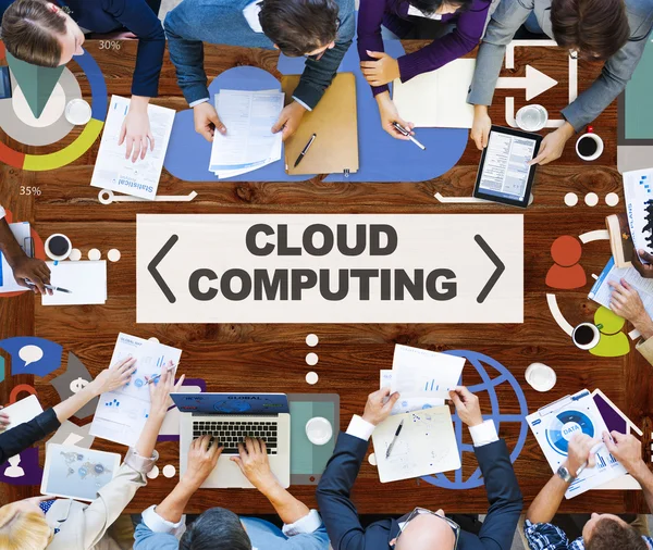 Σύννεφο υπολογιστών δικτύου — Φωτογραφία Αρχείου