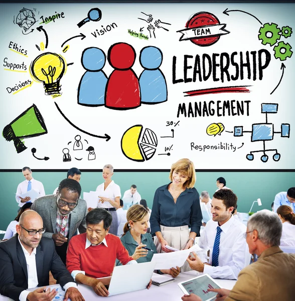 Vedení a řízení vůdce — Stock fotografie