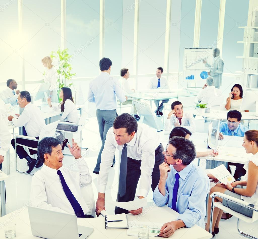 Group of Business People Working