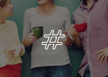 Hashtag simge sosyal medya Blog yazısı kavramı