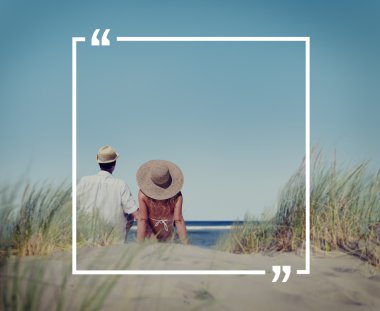 Tırnak işaretleri çerçeve mesaj kavramı