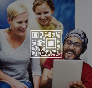 QR Code fiyat kavramı kodlama etiketi