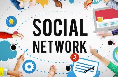 Çeşitlilik insanlar ve sosyal medya kavramı