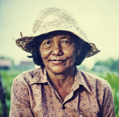 Local Female Farmer clipart