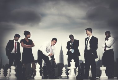 Satranç ile iş adamları takım