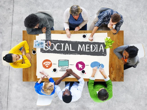 Concetto di social media — Foto Stock