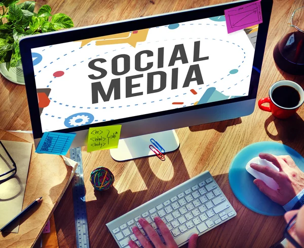 Concetto di social media — Foto Stock