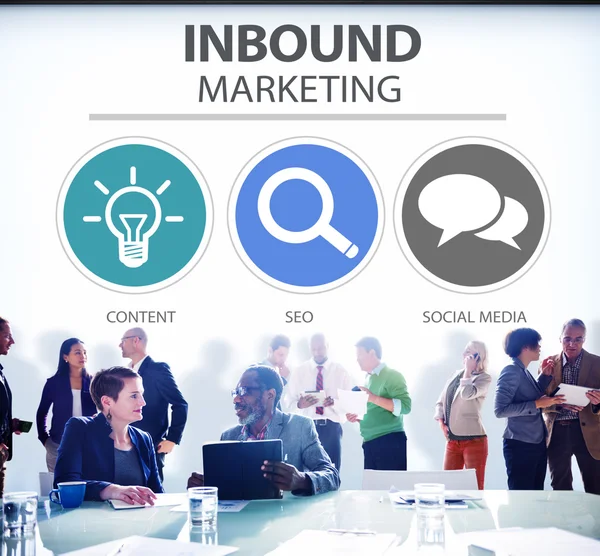 Conceito de Inbound Marketing — Fotografia de Stock