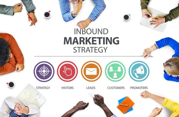 Inbound-Marketingkonzept — Stockfoto