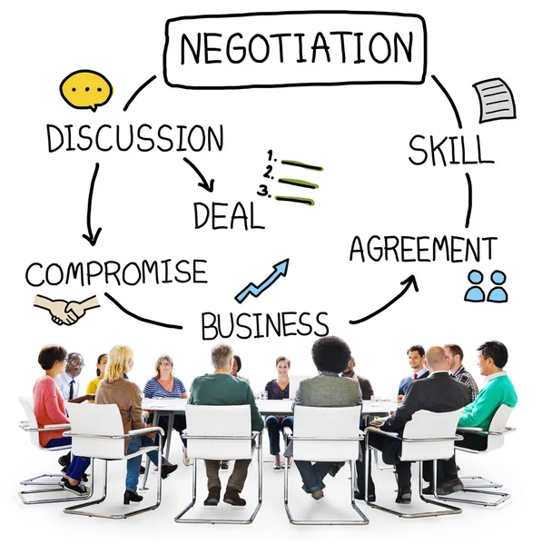 Cooperation Discussion Collaboration Concept — Stock Photo, Image