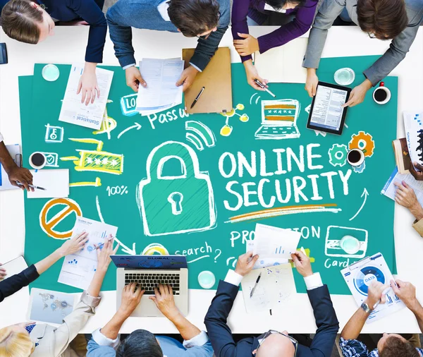 Concepto de seguridad online — Foto de Stock