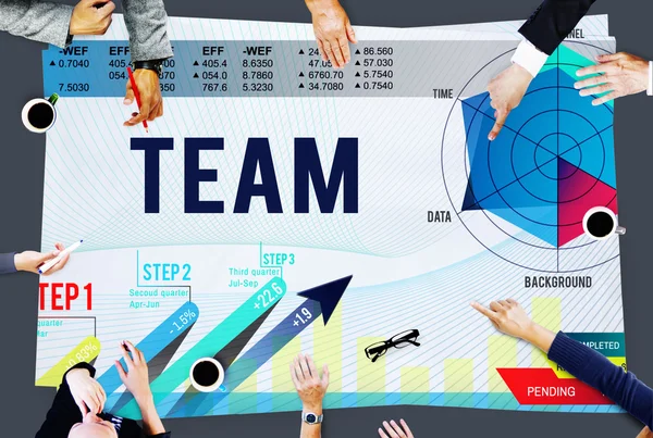 Team Teamwork, partnerschap Concept — Stockfoto