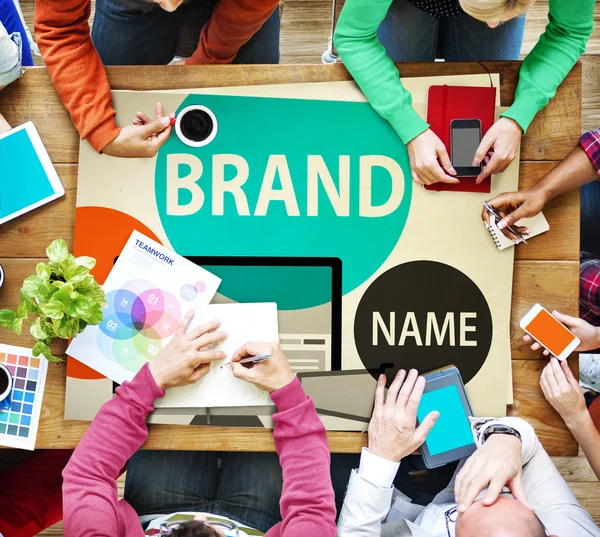 Business People e Brand Concept — Foto Stock