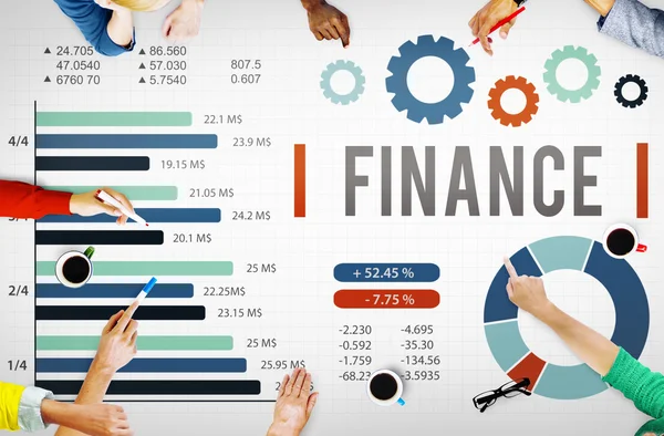 Concepto de Economía Financiera — Foto de Stock