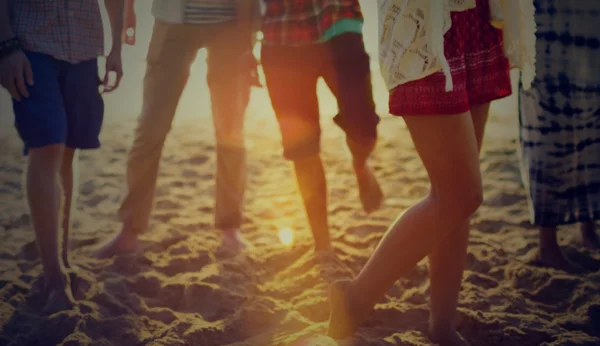 Friendship Freedom at Beach Concept — Stock Photo, Image