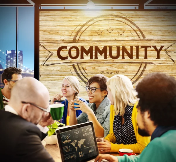 Comunidade, Conceito de Conexão de Diversidade — Fotografia de Stock