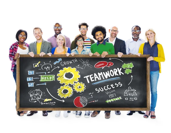 Teamwerk samenwerking en onderwijs Concept — Stockfoto