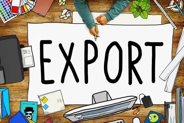 Exportation, logistique Concept de transport — Photo