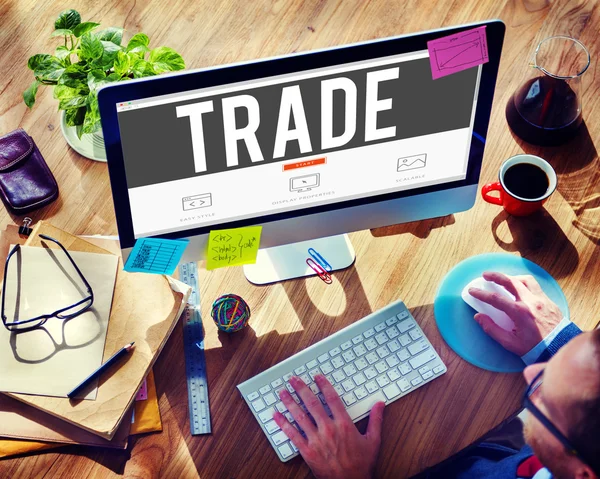 Trade marketingu, komercyjnych koncepcja towar — Zdjęcie stockowe