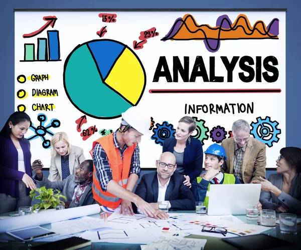 Analysis, Data Information, Statistics Concept — Stock Photo, Image