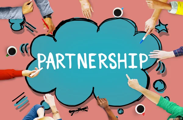Partnership Connection Cooperazione — Foto Stock