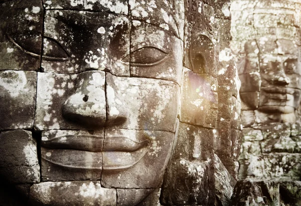 Buddha ansikten, Angkor Thom — Stockfoto