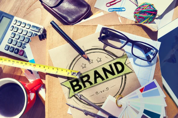 Concepto de Marketing de Marcas — Foto de Stock