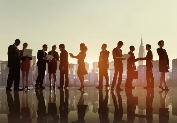 Business people having corporate meeting — Stock Photo, Image