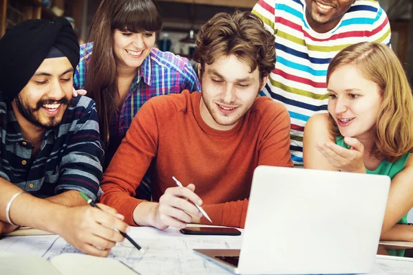 Diverse architects working together — Stock Photo, Image