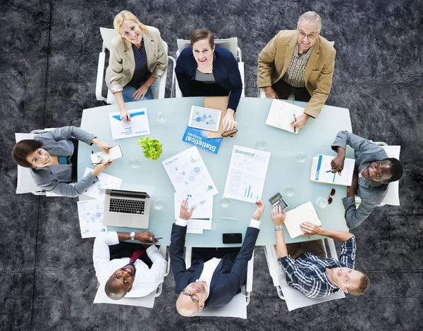 Conceito de discussão de equipe de negócios — Fotografia de Stock