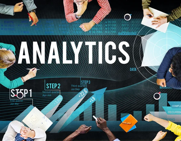 Business People and Analytics Concept — Stock Photo, Image