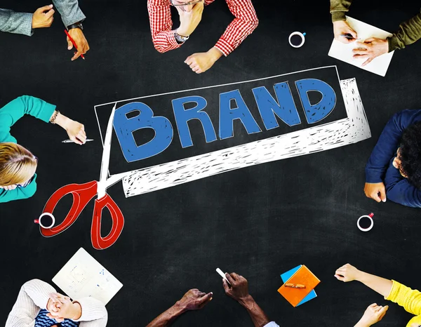 Business People e Brand Concept — Foto Stock