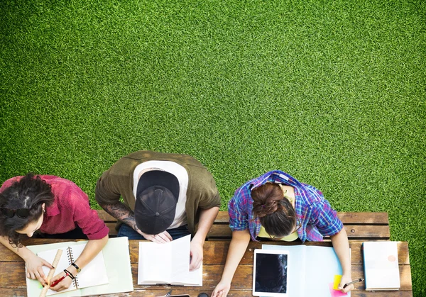 College students studying in classroom — Stock Photo, Image