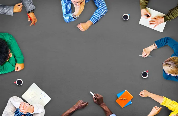 Teamwerk discussie vergadering planning concept — Stockfoto